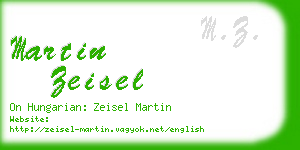 martin zeisel business card